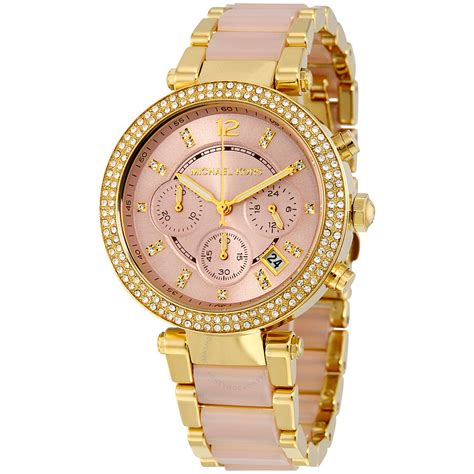 michael kors pink heart watch|women pink mk watch.